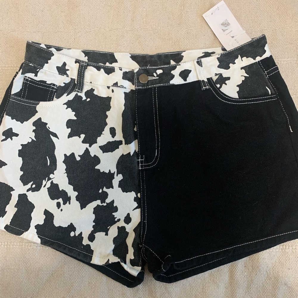 Cow Print Shorts